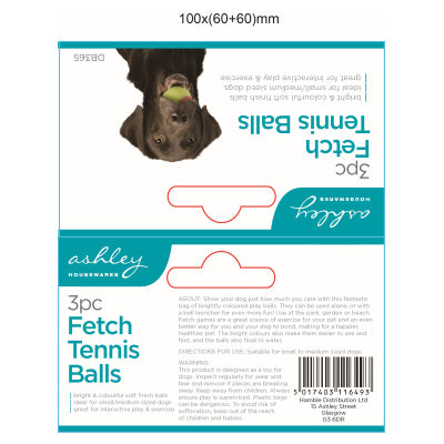 BLACKSPUR 3PC FETCH TENNIS BALLS