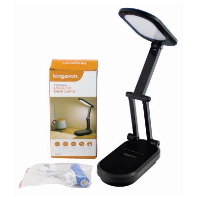 LAMPE DE BUREAU À LED USB BLACKSPUR 3,8 W - NOIR