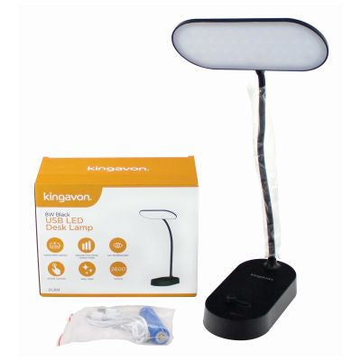 LAMPE DE BUREAU À LED USB 8W BLACKSPUR - NOIR