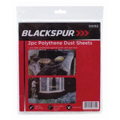 BLACKSPUR 2PC DUST SHEET PACK