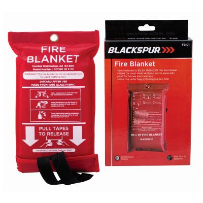COUVERTURE ANTI-FEU BLACKSPUR 1M X 1M