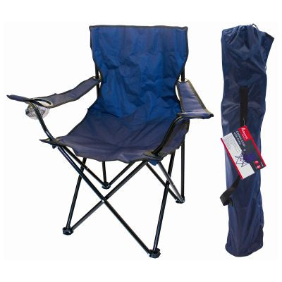 CHAÎSE EN TOILE BLACKSPUR AVEC ACCOUDOIRS - BLEUE