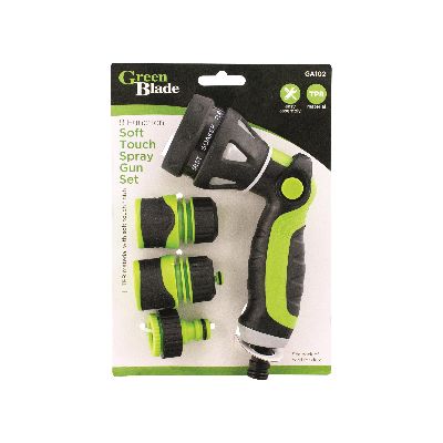 Pistolet d'arrosage Blackspur 8 fonctions doux au toucher