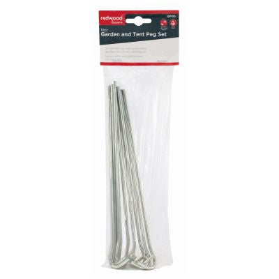 BLACKSPUR LOT DE 10 PIQUETS DE JARDIN ET DE TENTE - 233 x 4,2 mm