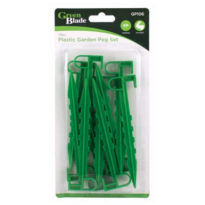 BLACKSPUR LOT DE 10 PIQUETS DE JARDIN EN PLASTIQUE