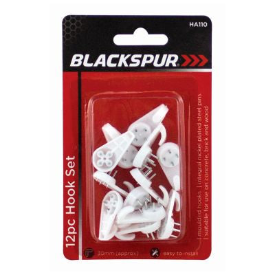 BLACKSPUR LOT DE 12 CROCHETS DE 30 MM