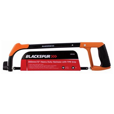 SCIE À MÉTAUX ROBUSTE BLACKSPUR 300 MM/12" AVEC POIGNÉE TPR