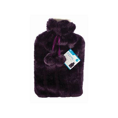 BOUILLOTTE BLACKSPUR 2 L AVEC HOUSSE EN FAUSSE FOURRURE PELUCHE - VIOLETTE