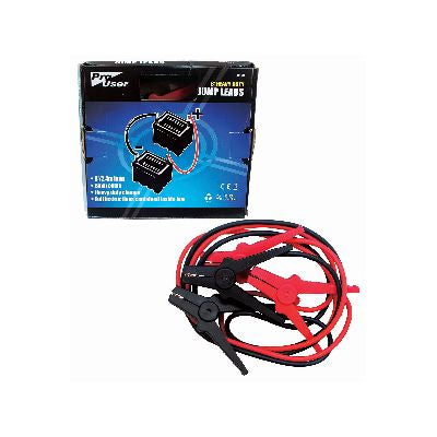 CÂBLES DE DÉMARRAGE BLACKSPUR PRO-USER 8 POUCES AVEC PINCES ROBUSTES