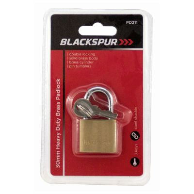 Cadenas en laiton robuste BLACKSPUR 30 mm