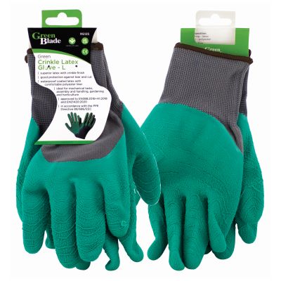 GANTS EN LATEX FRONCÉ BLACSKPUR - VERT - L