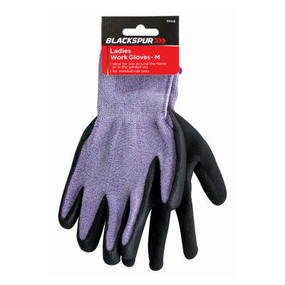 GANTS DE TRAVAIL NOIRS POUR FEMMES TAILLE MOYENNE