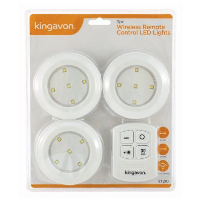 BLACKSPUR Lots de 3 lampes LED sans fil avec télécommande