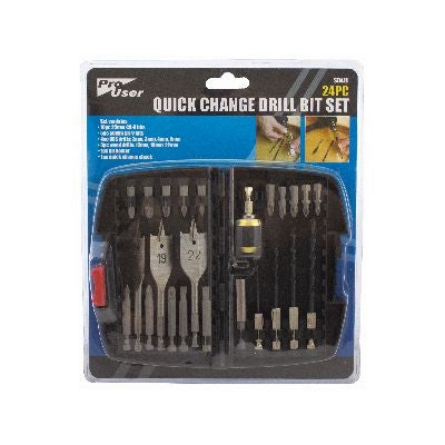 BLACKSPUR 24PC QUICK CHANGE DRILL BIT SET