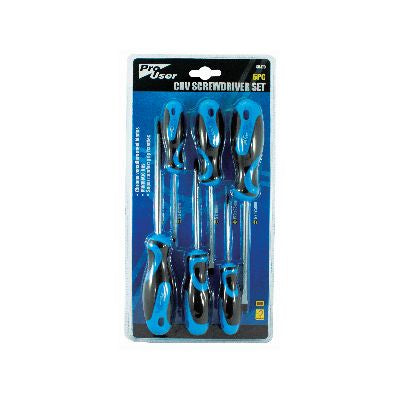Jeu de 6 tournevis CRV BLACKSPUR