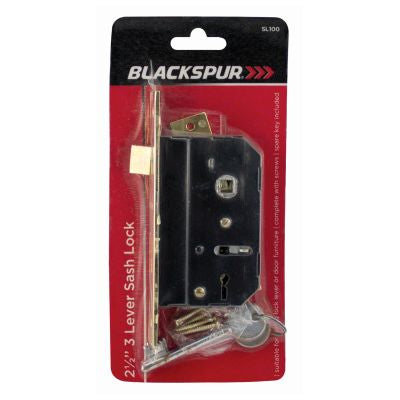 BLACKSPUR (63mm) Serrure à levier 3 points pour porte (2 1/2")