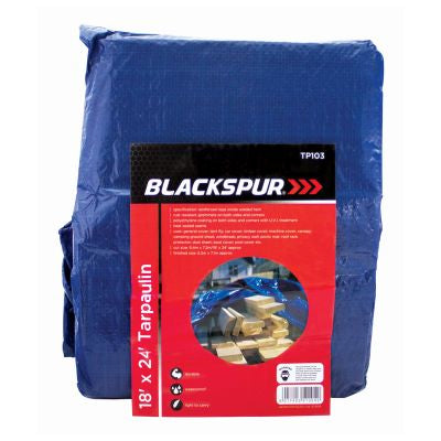 BLACKSPUR Bâche 5,4 m x 7,2 m - Bleue