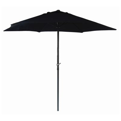 PARASOL INCLINABLE BLACKSPUR 2,7 M AVEC MÂT EN ACIER - NOIR