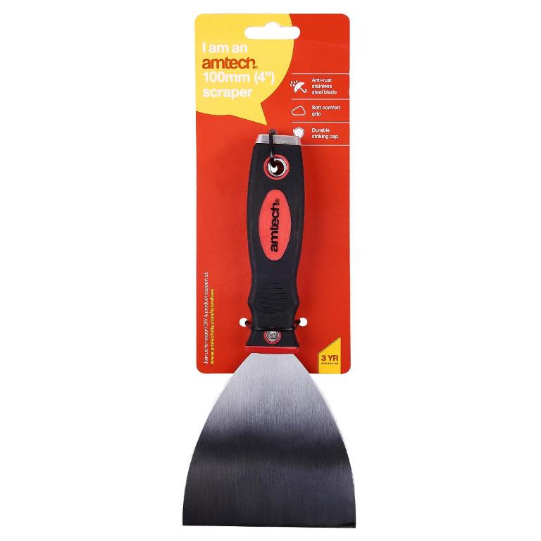 AMTECH RACLETTE À POIGNÉE SOUPLE 7,6 CM