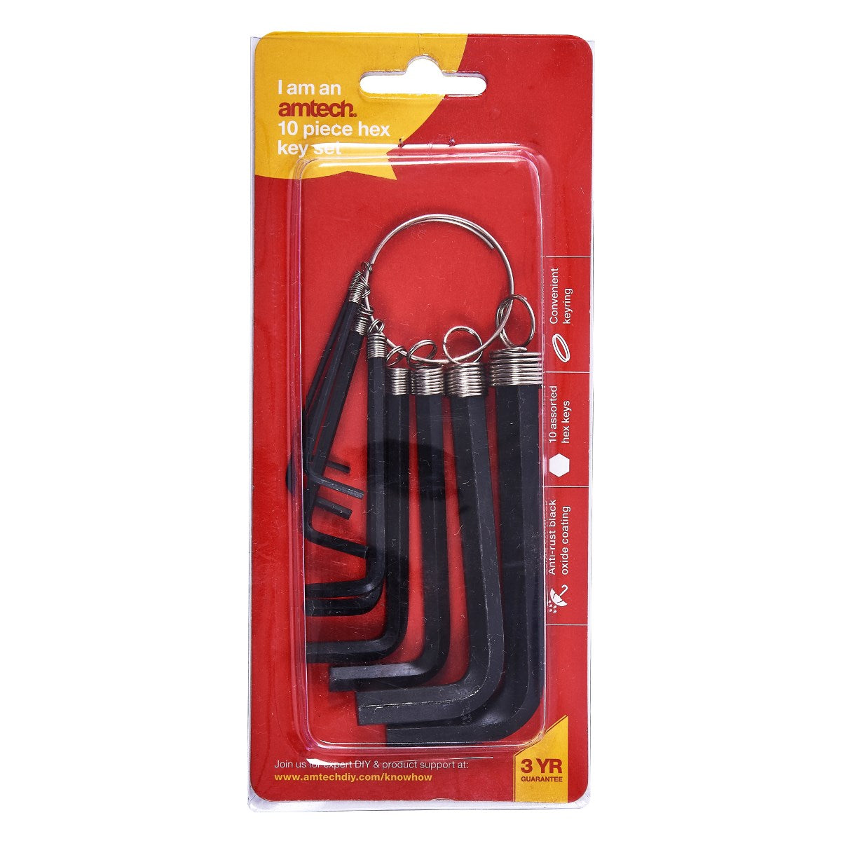 CLÉ HEXAGONALE AMTECH 10PC