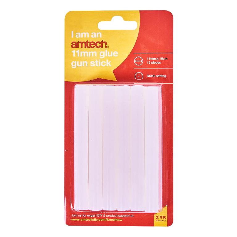 AMTECH GLUE GUN STICKS 12PCE 1870