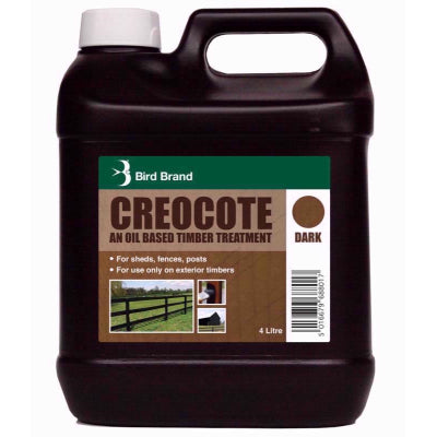 Bird Brand 4 Litre Creocote Timber Treatment -Dark