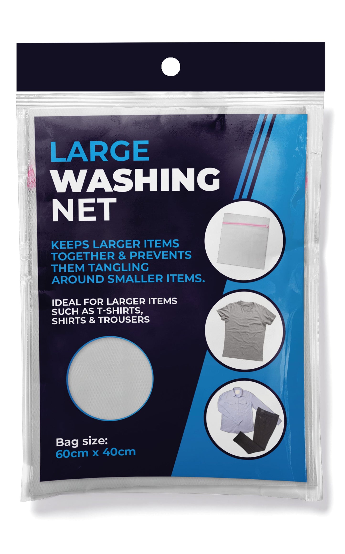 151 Large Washing Machine Mesh Net Zipped Laundry Wash Bag 60 x 40cm