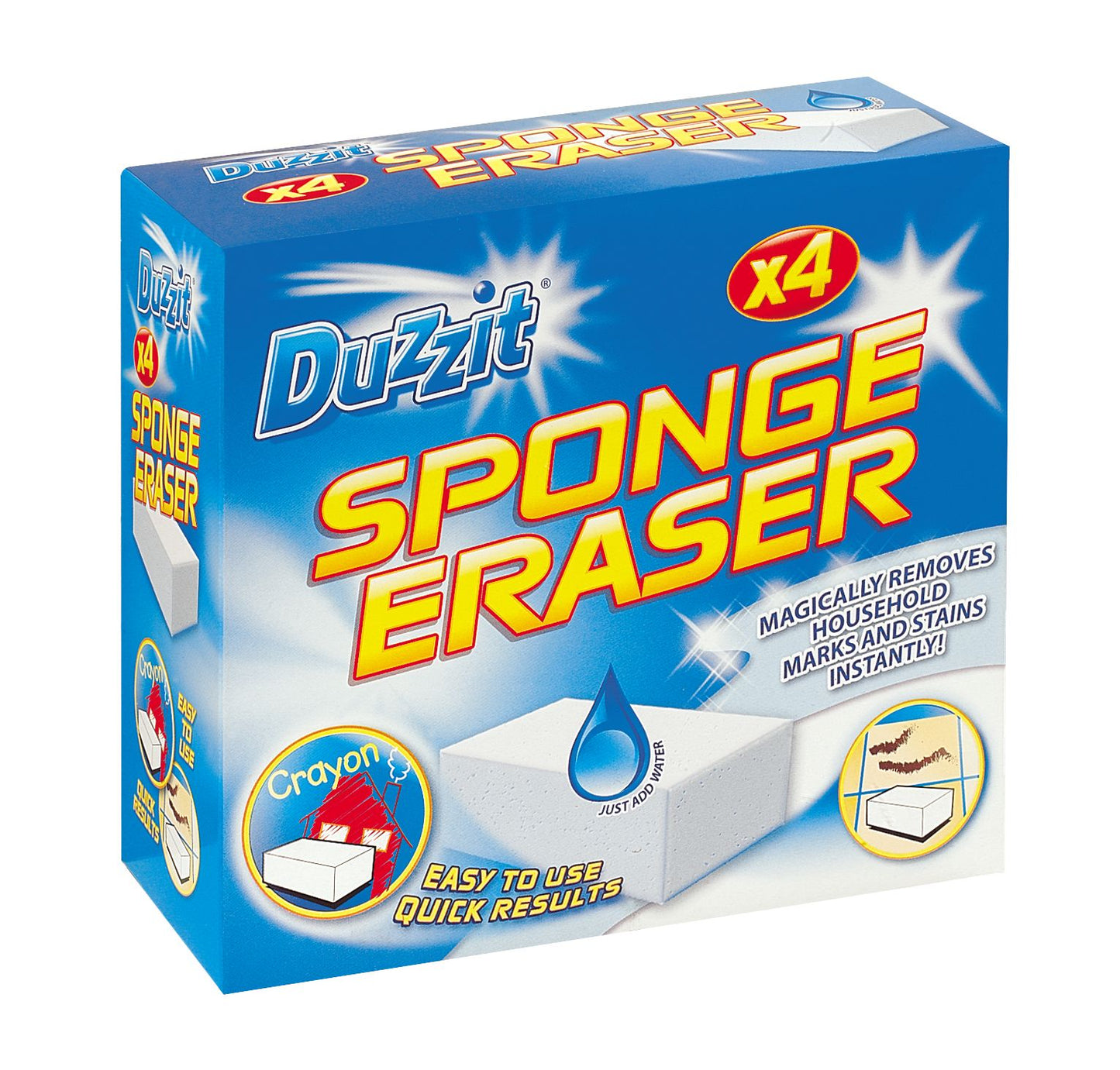 Duzzit Sponge Eraser 4pk