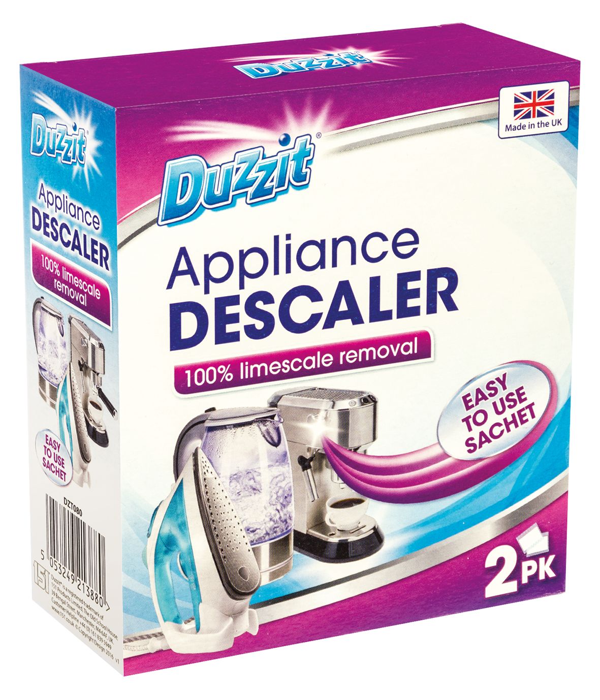 Détartrant Duzzit pour appareils électroménagers 2x40g