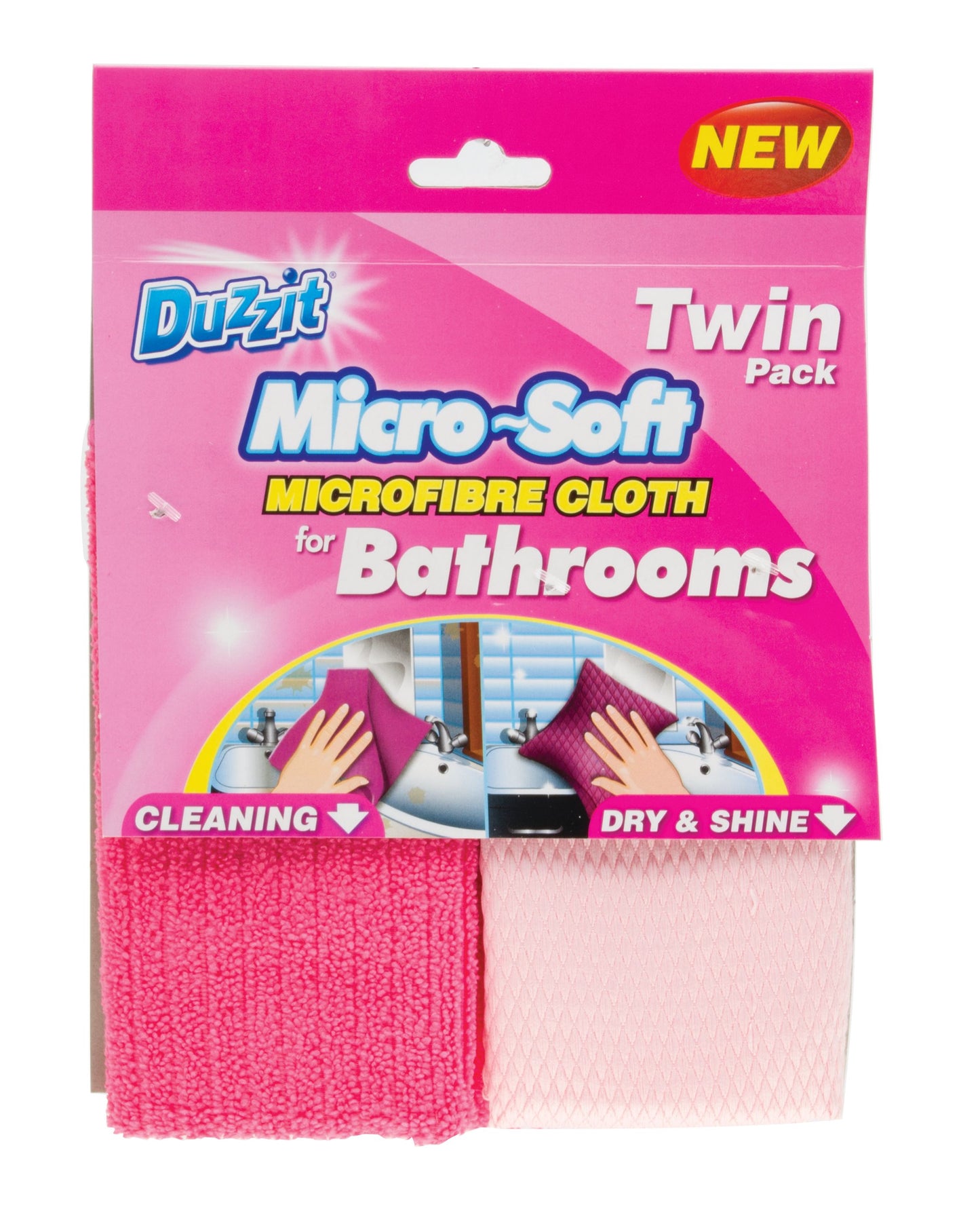 Chiffon de salle de bain Duzzit (paquet de 2)