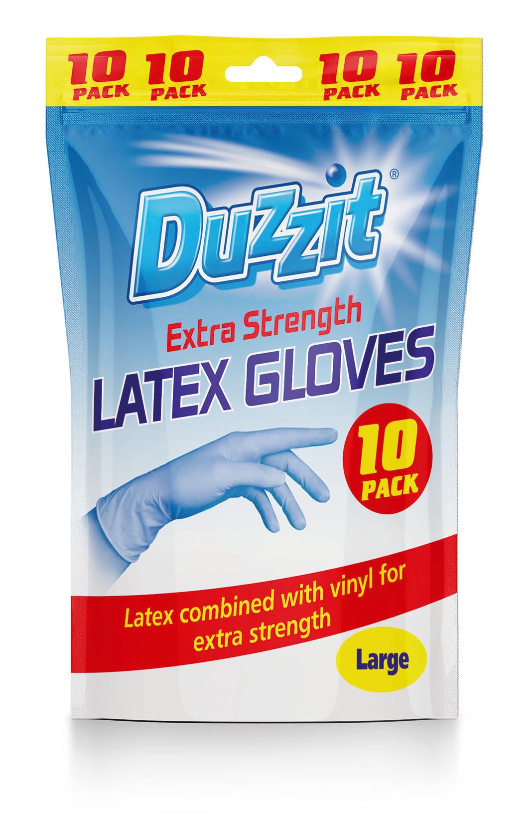 Duzzit Gants en Latex Grande Taille, Lot de 10