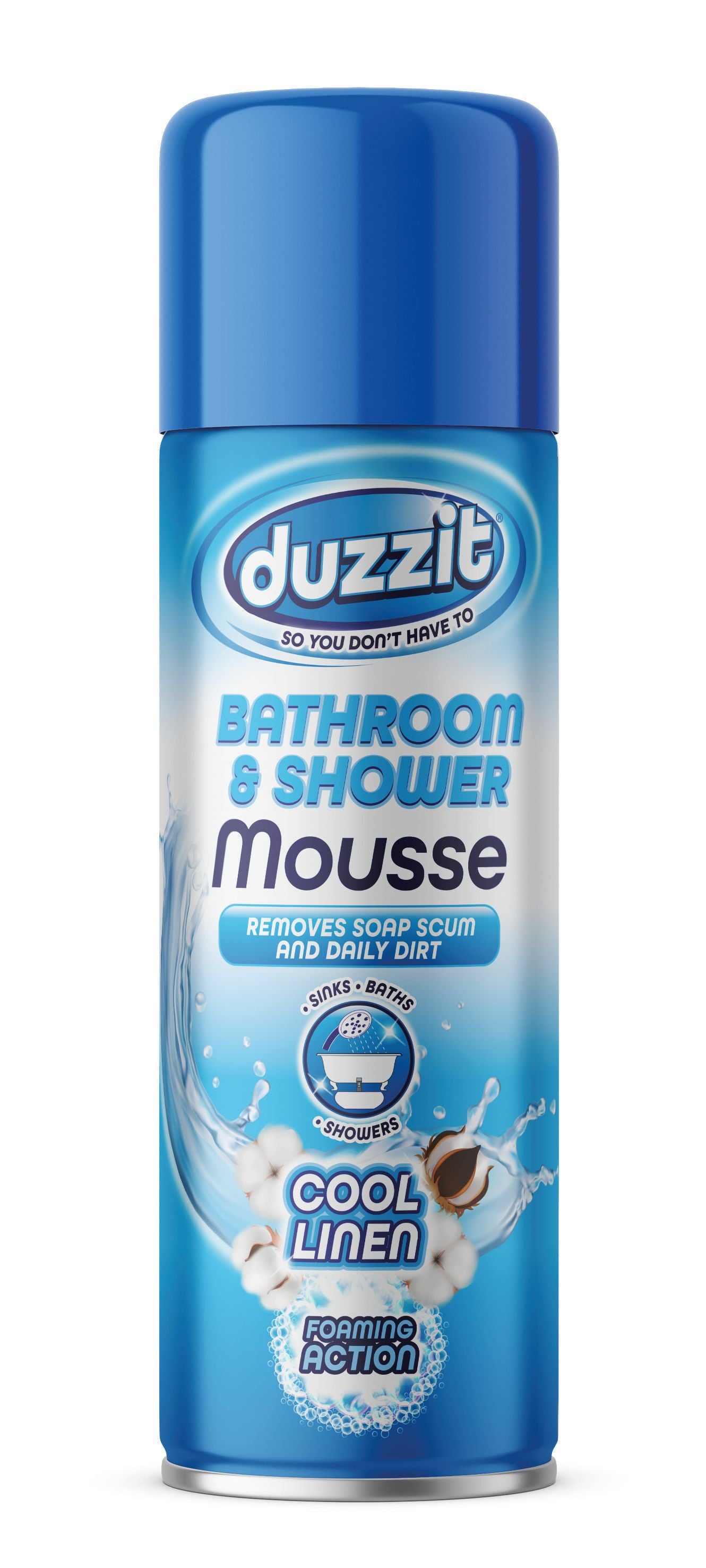 Duzzit Bathroom & Shower Mousse - Cool Linen - 500ml