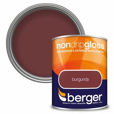 BERGER NON DRIP GLOSS 750ml BURGUNDY