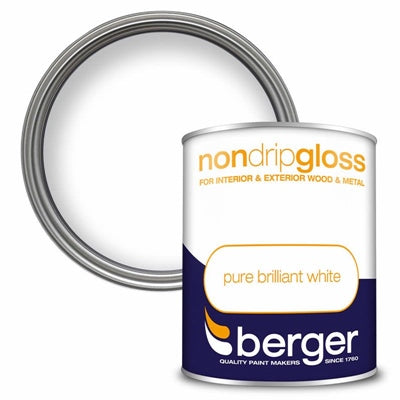 BERGER NON DRIP GLOSS 750ml WHITE