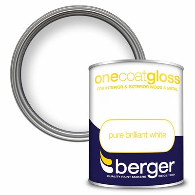 BERGER PEINTURE LAQUE BRILLANTE MONOCOUCHE 750ml BLANC