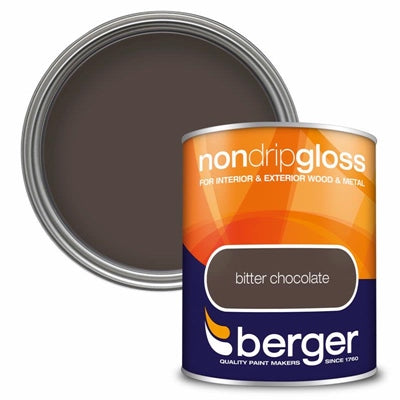 BERGER NON DRIP GLOSS 750ml BITTER CHOCOLATE
