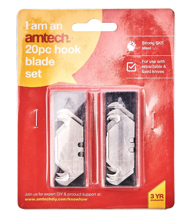 JEU DE 20 LAMES CROCHUES AMTECH