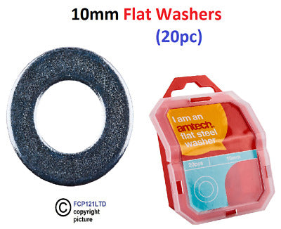RONDELLES PLATES AMTECH 10 MM (20 PIÈCES)