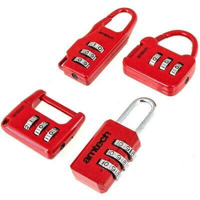 AMTECH PADLOCK COMBINTION 4PC SET