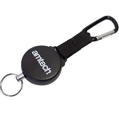 PORTE-CLÉS ENROULEUR AMTECH AVEC MOUSQUETON