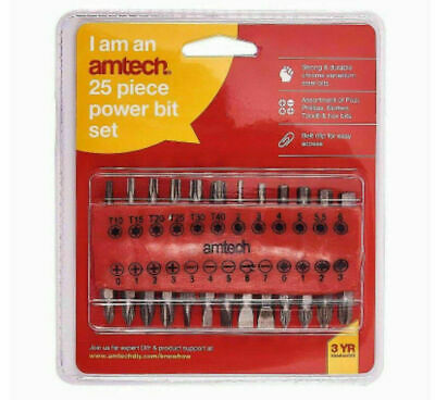 AMTECH COFFRET D'EMBOUTS DE VISSAGE 25 PIÈCES