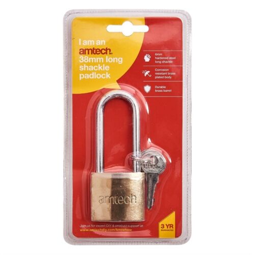 AMTECH PADLOCKS LONG SHACKLE 38MM