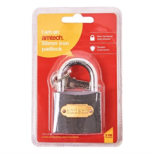 AMTECH PADLOCK IRON 50MM