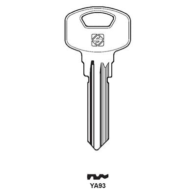 Ébauche de clé Silca YA93 pour cylindre Yale