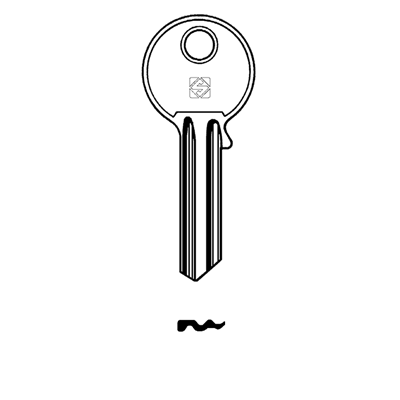Silca EV10 Cylinder Key Blank for Evva