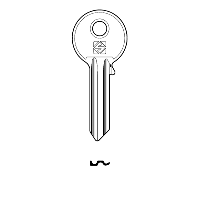 Silca UL051 5-Pin Universal Cylinder Key Blank