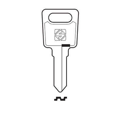 Silca LS13 Cylinder Key Blank for LAS