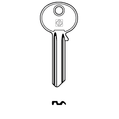 Silca CE1 Cylinder Key Blank for Ces