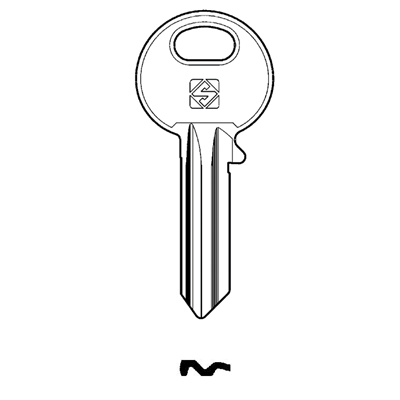 Silca ASS63 Cylinder Key Blank for ASSA