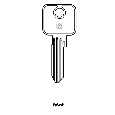 Silca CS17 Cylinder Key Blank for Cisa